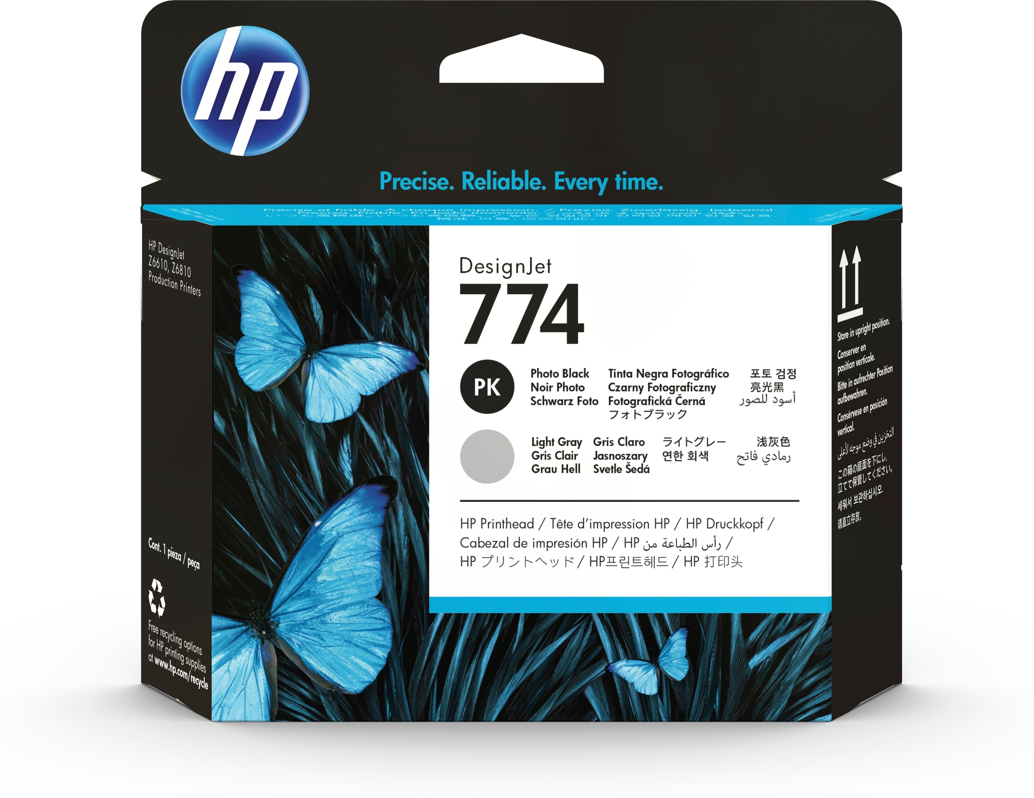 HP 774 Photo Black/Light Gray DesignJet Printhead