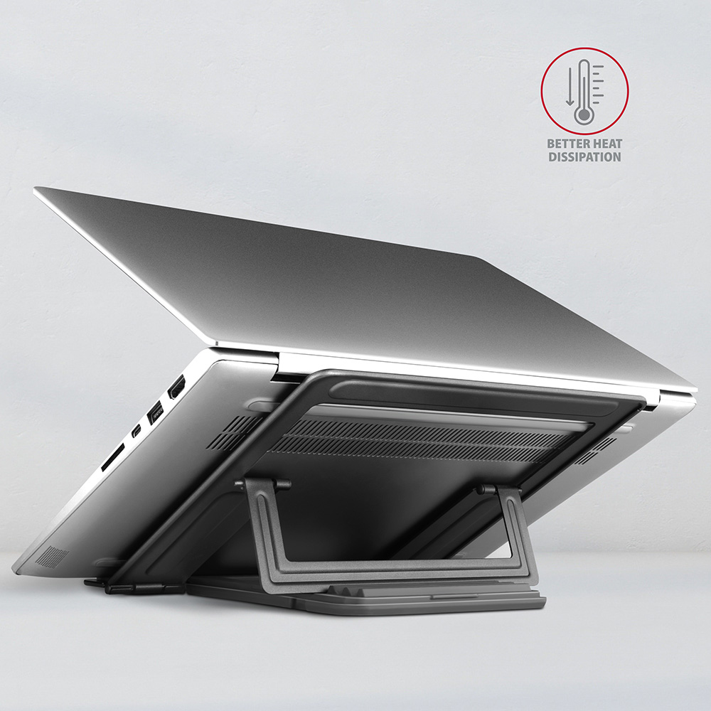 Axagon STND-L laptop stand Grey 40.6 cm (16)