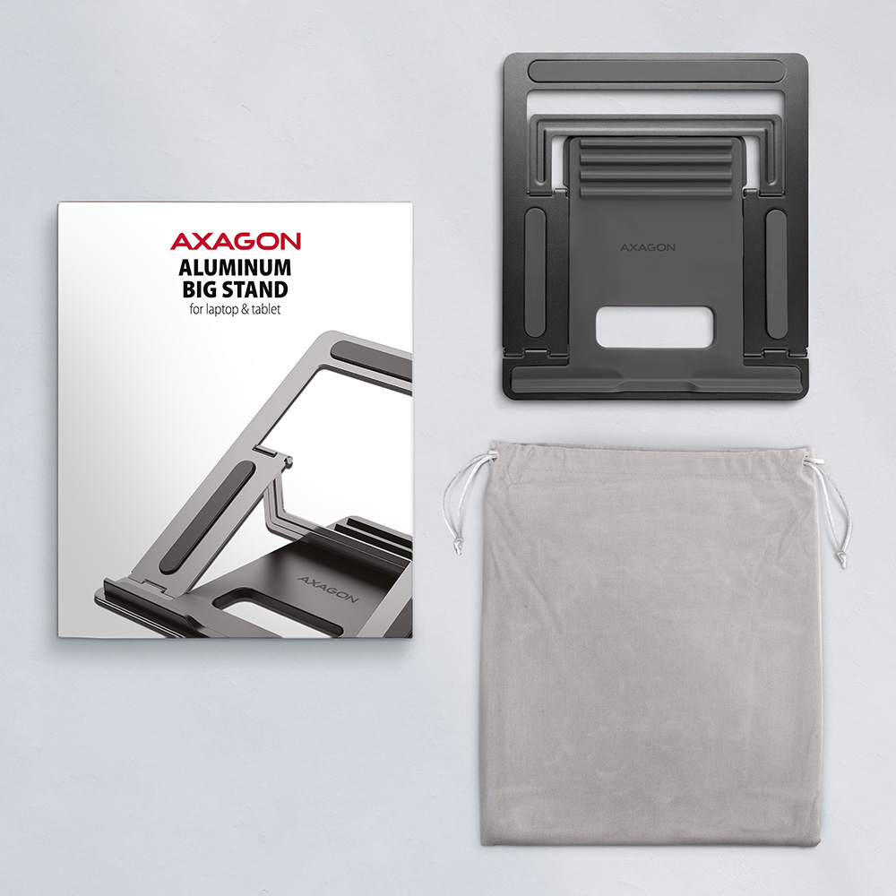 Axagon STND-L laptop stand Grey 40.6 cm (16)
