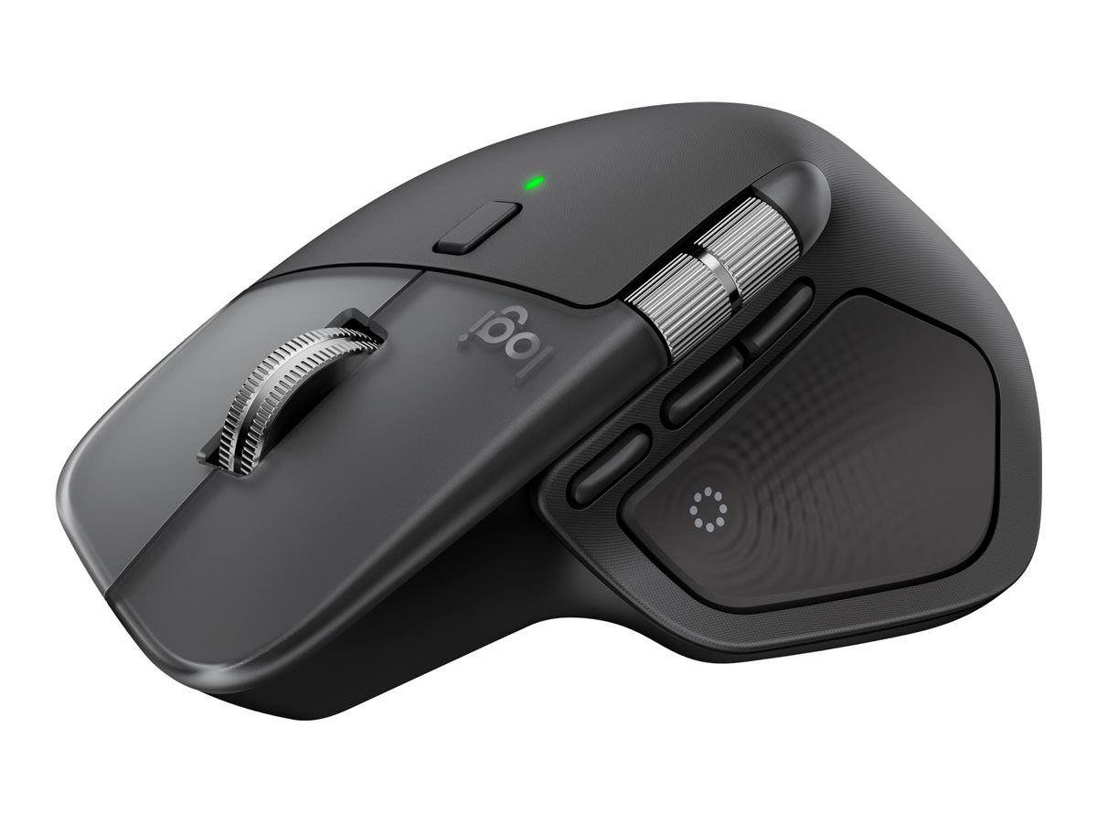 Logitech MX Master 4 for Mac - Maus - 8 Tasten - kabellos - Bluetooth, 2.4 GHz - kabelloser Empf�nger (USB)