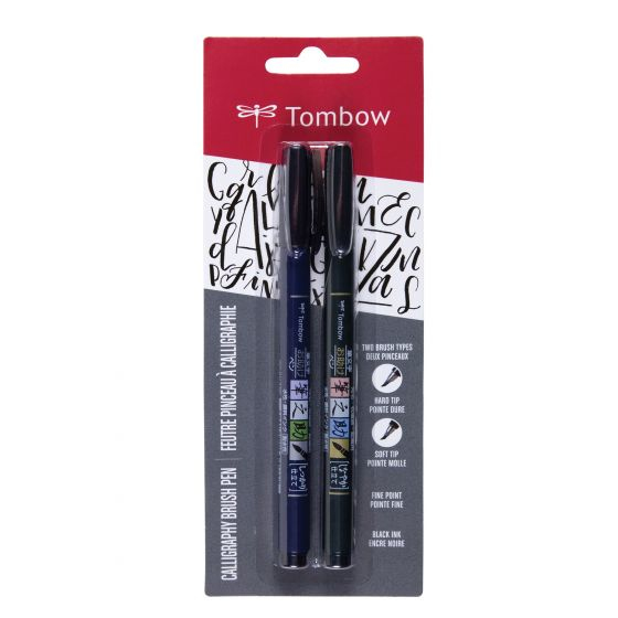 Tombow WS-BHS-2P pluma fuente Negro 2 pieza(s)