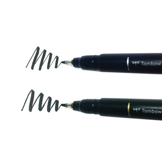 Tombow WS-BHS-2P pluma fuente Negro 2 pieza(s)