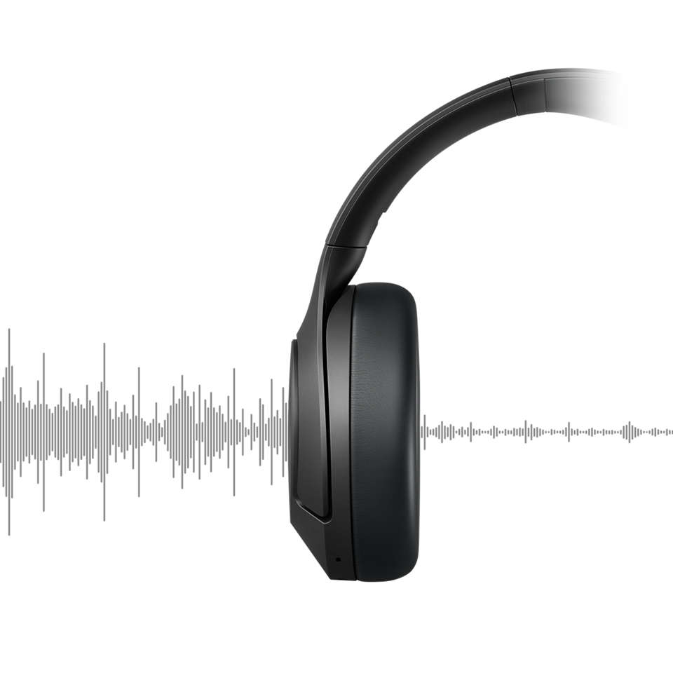 Philips TAH8506BK/00 couteur/casque couteurs Sans fil Arceau Appels/Musique USB Type-C Bluetooth Noir