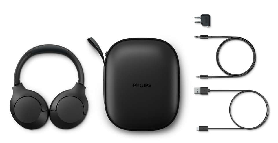 Philips TAH8506BK/00 couteur/casque couteurs Sans fil Arceau Appels/Musique USB Type-C Bluetooth Noir