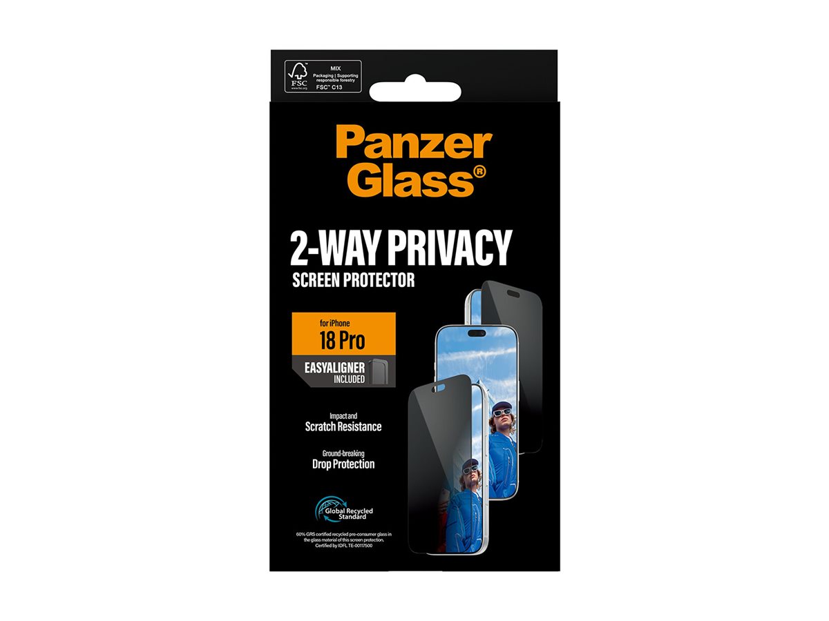 PanzerGlass Bildschirmschutz f�r Handy - ultrabreite Passform mit EasyAligner