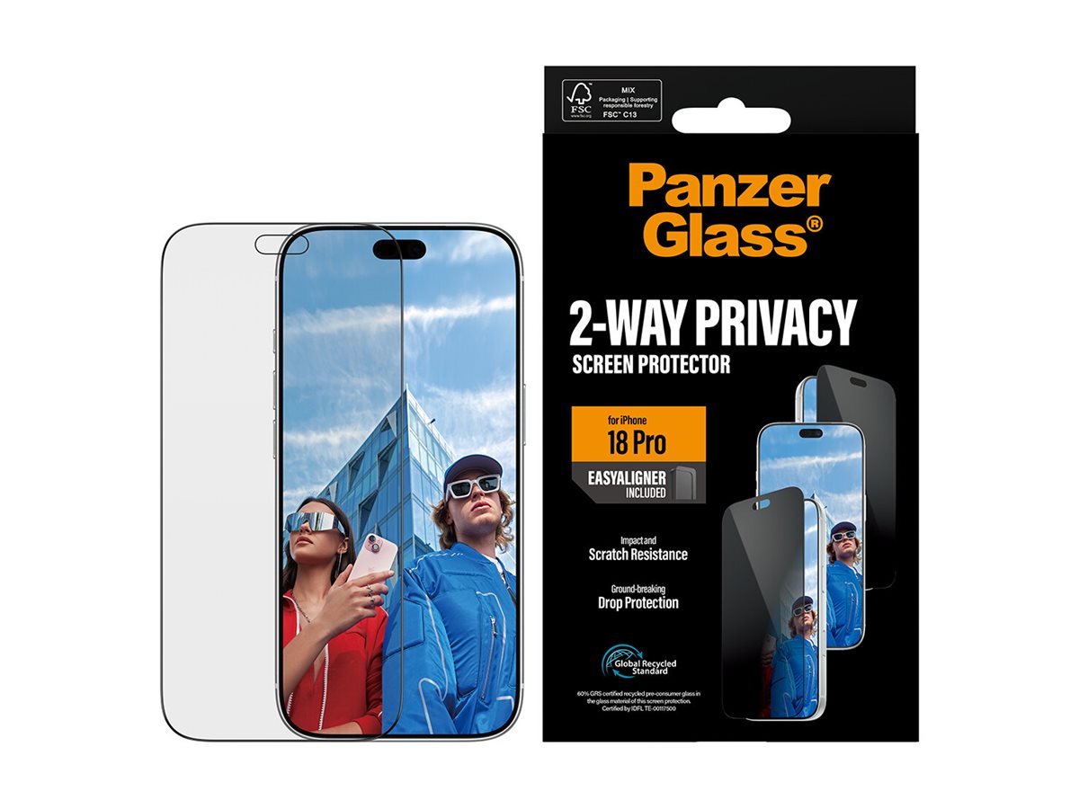PanzerGlass Bildschirmschutz f�r Handy - ultrabreite Passform mit EasyAligner