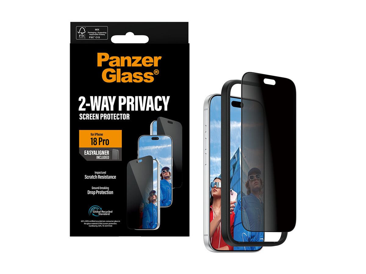 PanzerGlass Bildschirmschutz f�r Handy - ultrabreite Passform mit EasyAligner