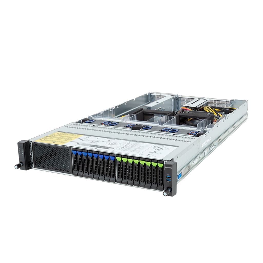 Gigabyte R283-ZF1 rev. AAL1 Rack Server 2U Dual Sockel SP5 R283-ZF1-AAL1 - Server - AMD EPYC