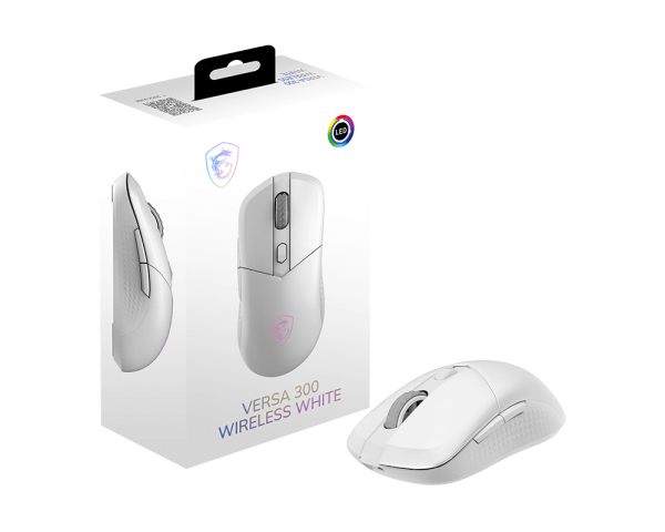 MSI Versa 300 Wireless mouse Gaming Mano destra RF Wireless + Bluetooth + USB Type-C Ottico 8000 DPI