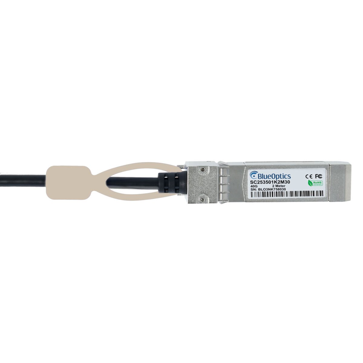 BlueOptics NVIDIA MCC1V30A-001 BlueLAN passives 40GBASE-CR4 QSFP auf 4x10GBASE-CR SFP+ Direct Attach Breakout Kabel, 1M,