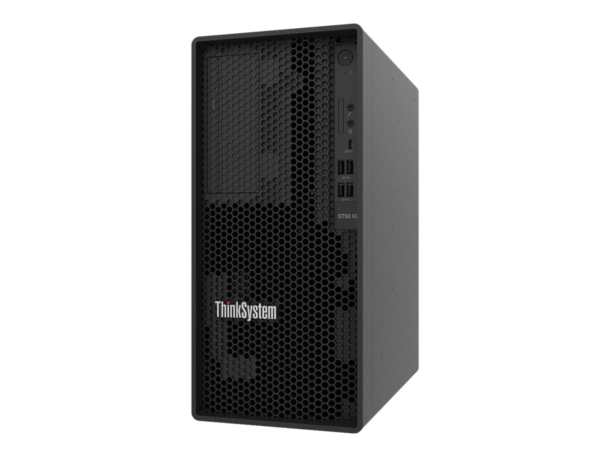 Lenovo ST50 V2 Xeon E-2324G 4C 3.1GHz 8MB Cache/65W SW RAID Open Bay 1x16GB 500W 94%