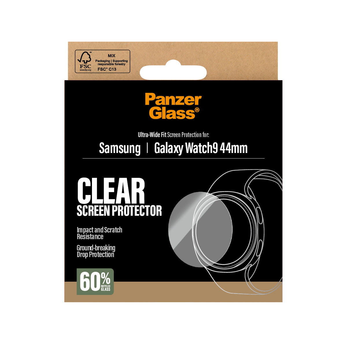 PanzerGlass � Screen Protector Samsung Galaxy Watch9 44mm Protector de pantalla 1 pieza(s)