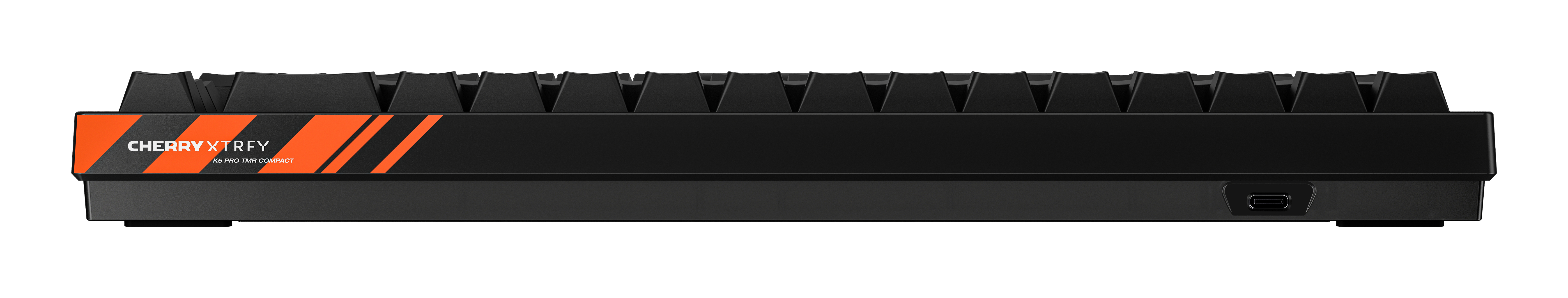 CHERRY K5 PRO TMR COMPACT tastiera Gaming USB QWERTY Nordic Nero, Arancione