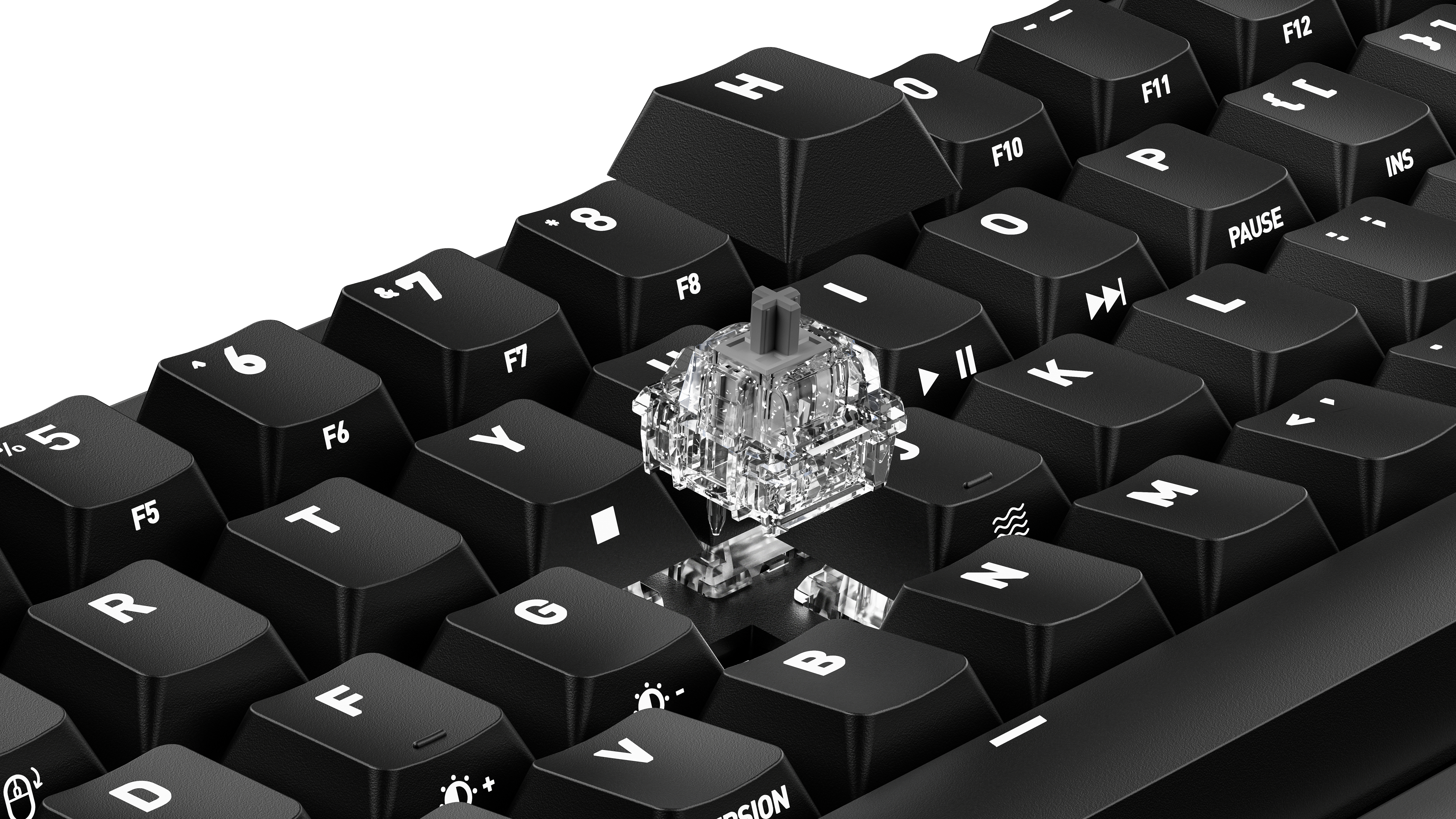 CHERRY K5 PRO TMR COMPACT tastiera Gaming USB QWERTY Nordic Nero, Arancione
