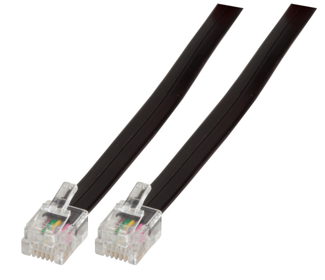 EFB Elektronik K2404SW.1 telephone cable 1 m Black