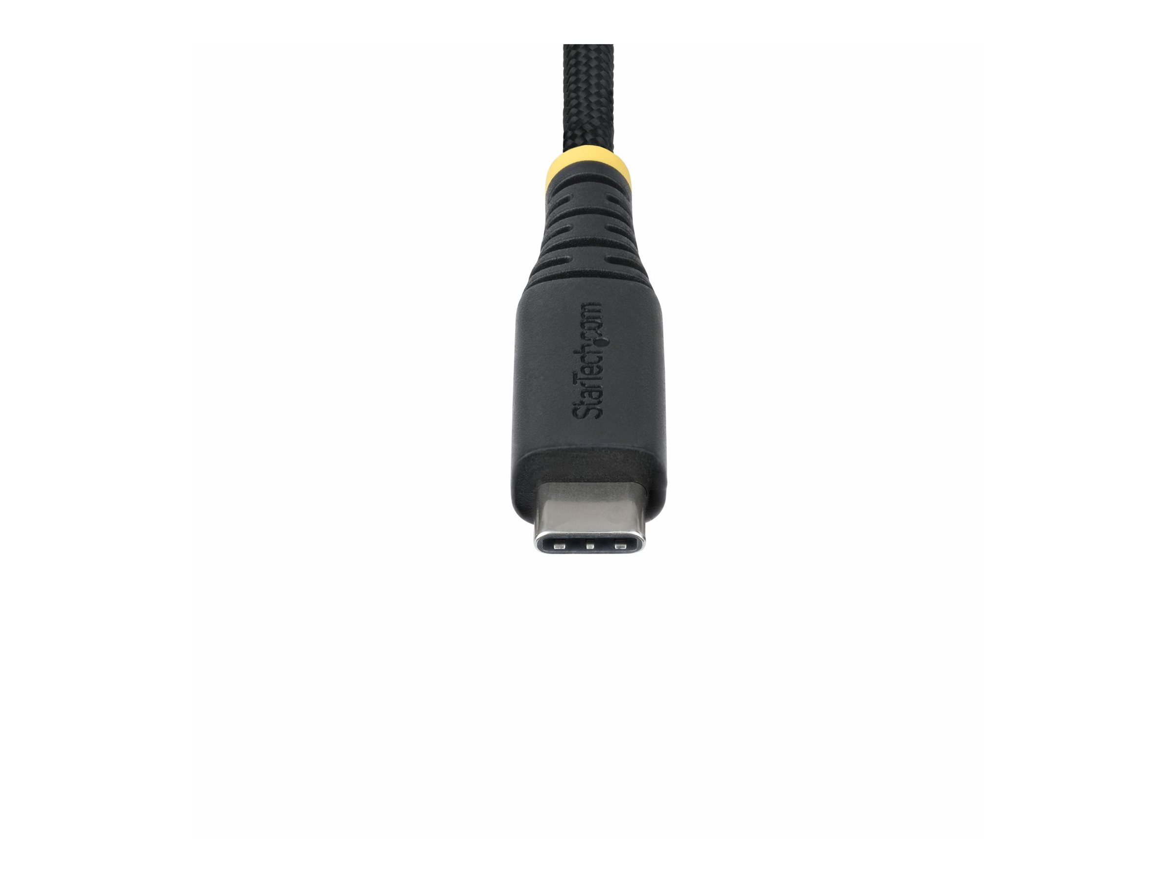 StarTech.com 2m (6.6ft) USB-C Charging Cable, 240W (5A) PD EPR, Dual-Layer Silicone/Braided Jacket, USB 2.0 Laptop Charger Cable, USB-IF Certified, Rugged USB-C Charging Cord