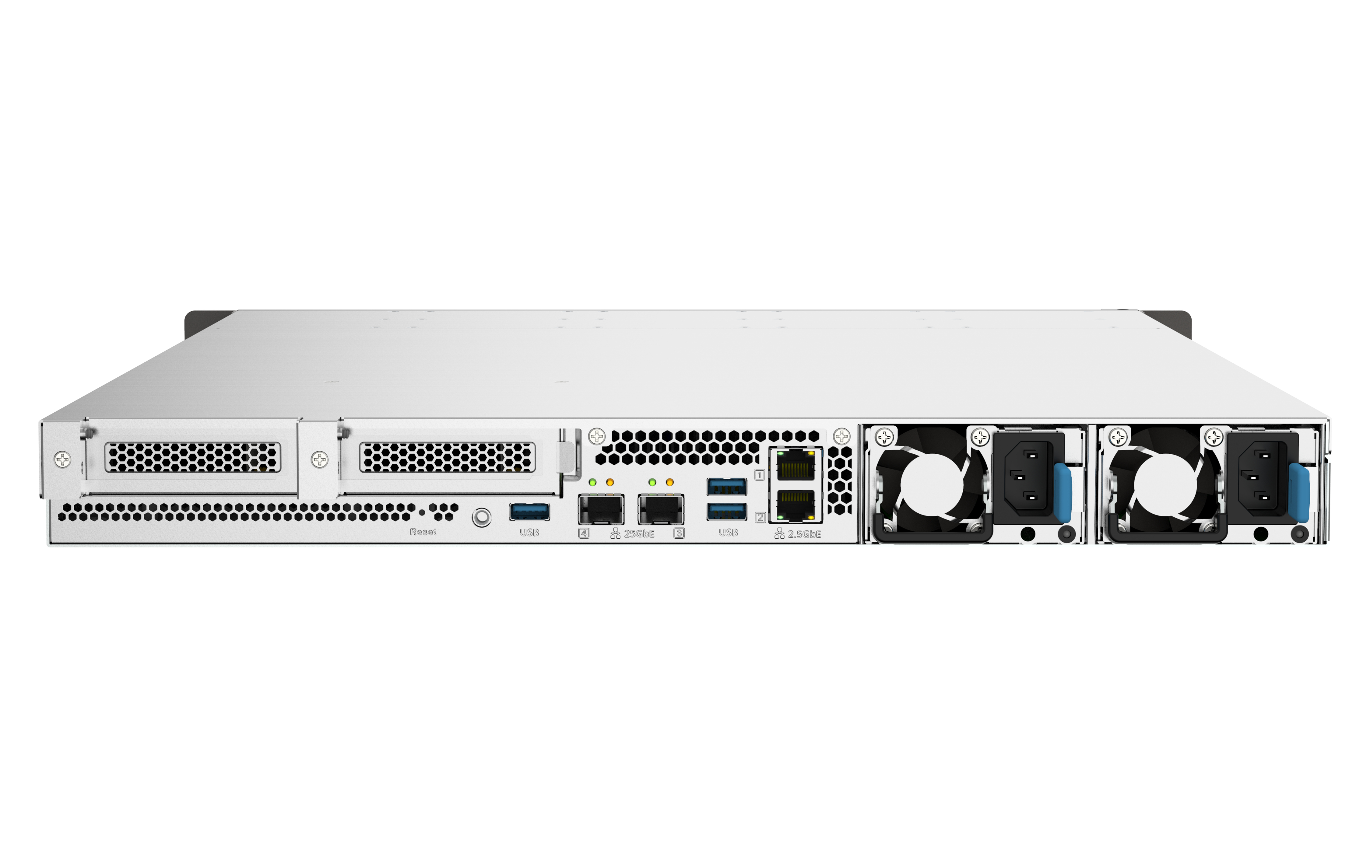 QNAP TS-h1090FU NAS Rack (1U) EPYC 7302P 256 GB DDR4 0 TB QuTS hero Nero, Grigio