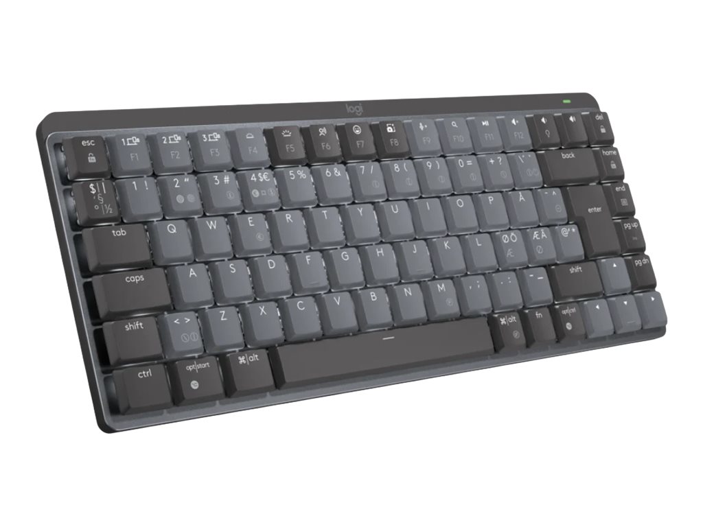 Logitech Master Series MX Mechanical Mini - Tastatur - hinterleuchtet - kabellos - Bluetooth LE - QWERTY - Nordisch (Dnisch/Finnisch/Norwegisch/Schwedisch)