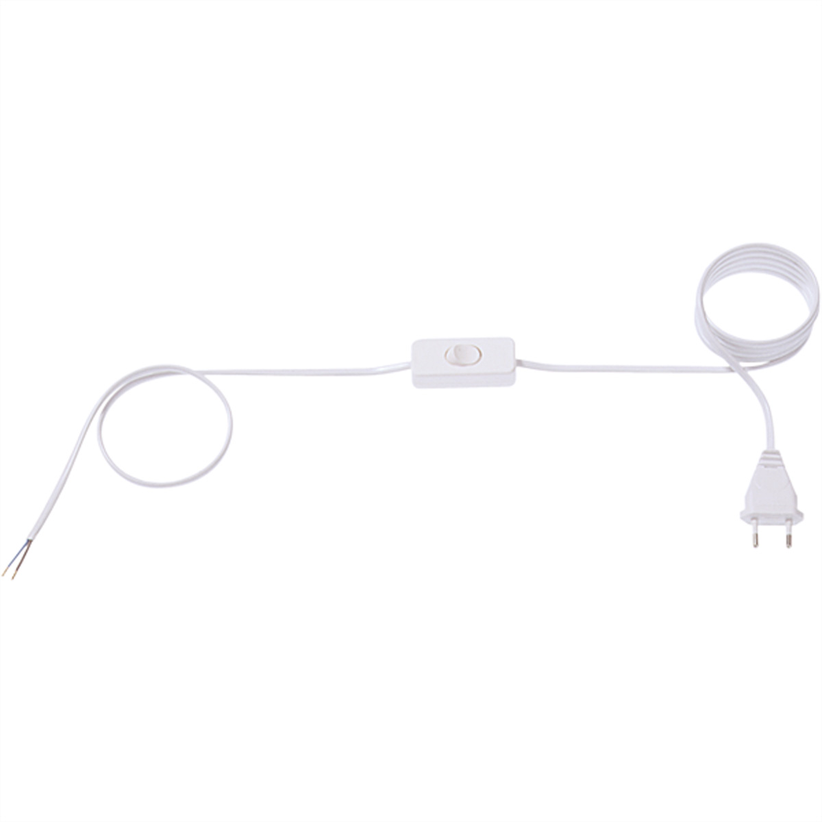 Bachmann Zuleitung 211.274 H03VVH2-F 2x0.75 1.8m weiss - Kabel