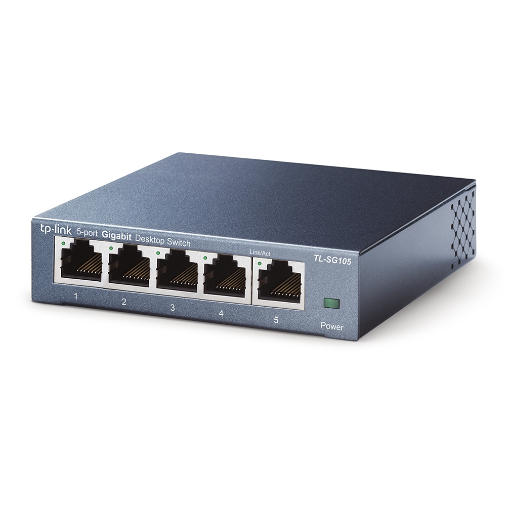 TP-Link TL-SG105 switch No administrado L2 Gigabit Ethernet (10/100/1000) Negro