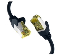 M-Cab EC020200033 cable de red Negro 0,5 m Cat6a S/FTP (S-STP)