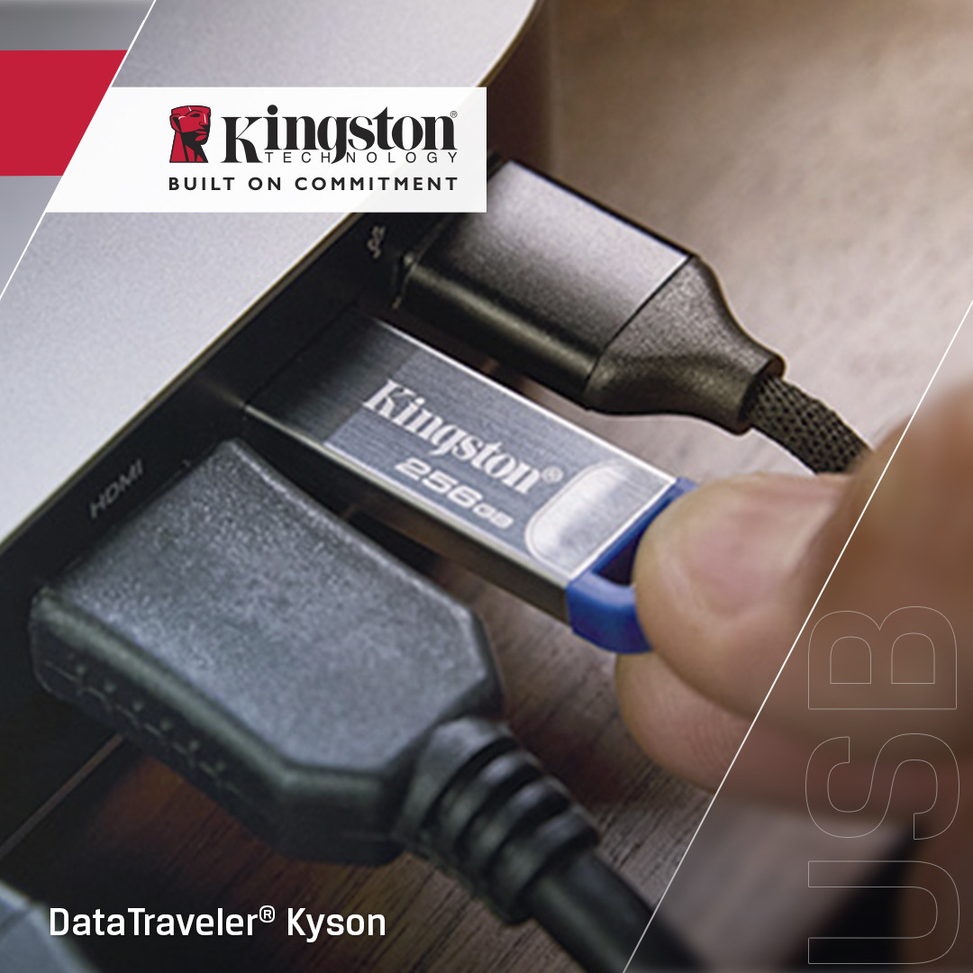 Kingston Technology DataTraveler 256 Go Kyson USB 3.2 Gen 1 en m�tal, jusqu� 220 Mo/s