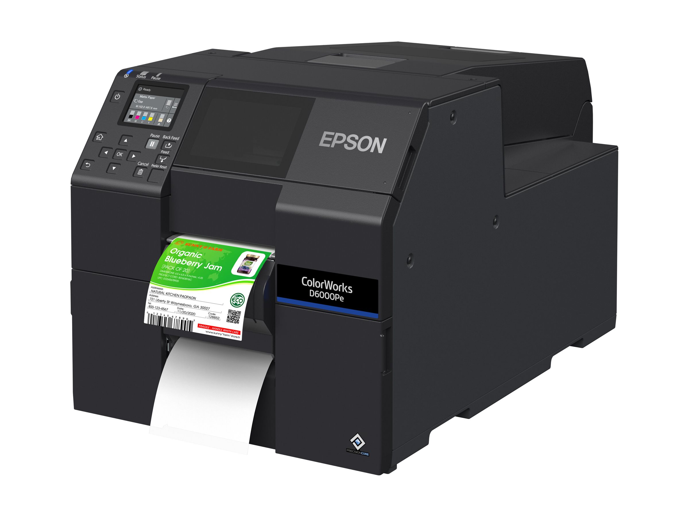 Epson ColorWorks D6000Pe label printer Thermal transfer Colour 1200 x 1200 DPI 119 mm/sec Wired Ethernet LAN