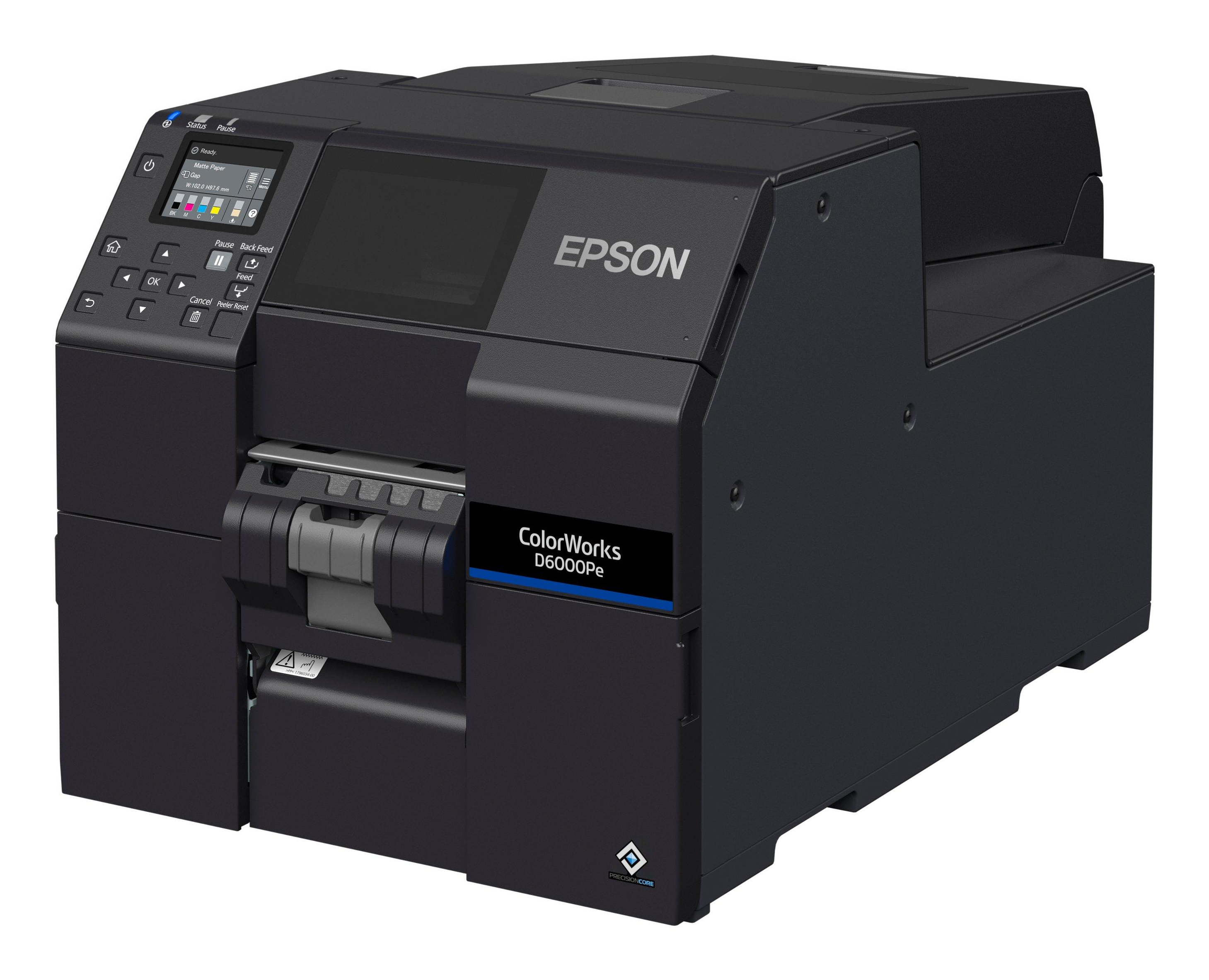 Epson ColorWorks D6000Pe label printer Thermal transfer Colour 1200 x 1200 DPI 119 mm/sec Wired Ethernet LAN