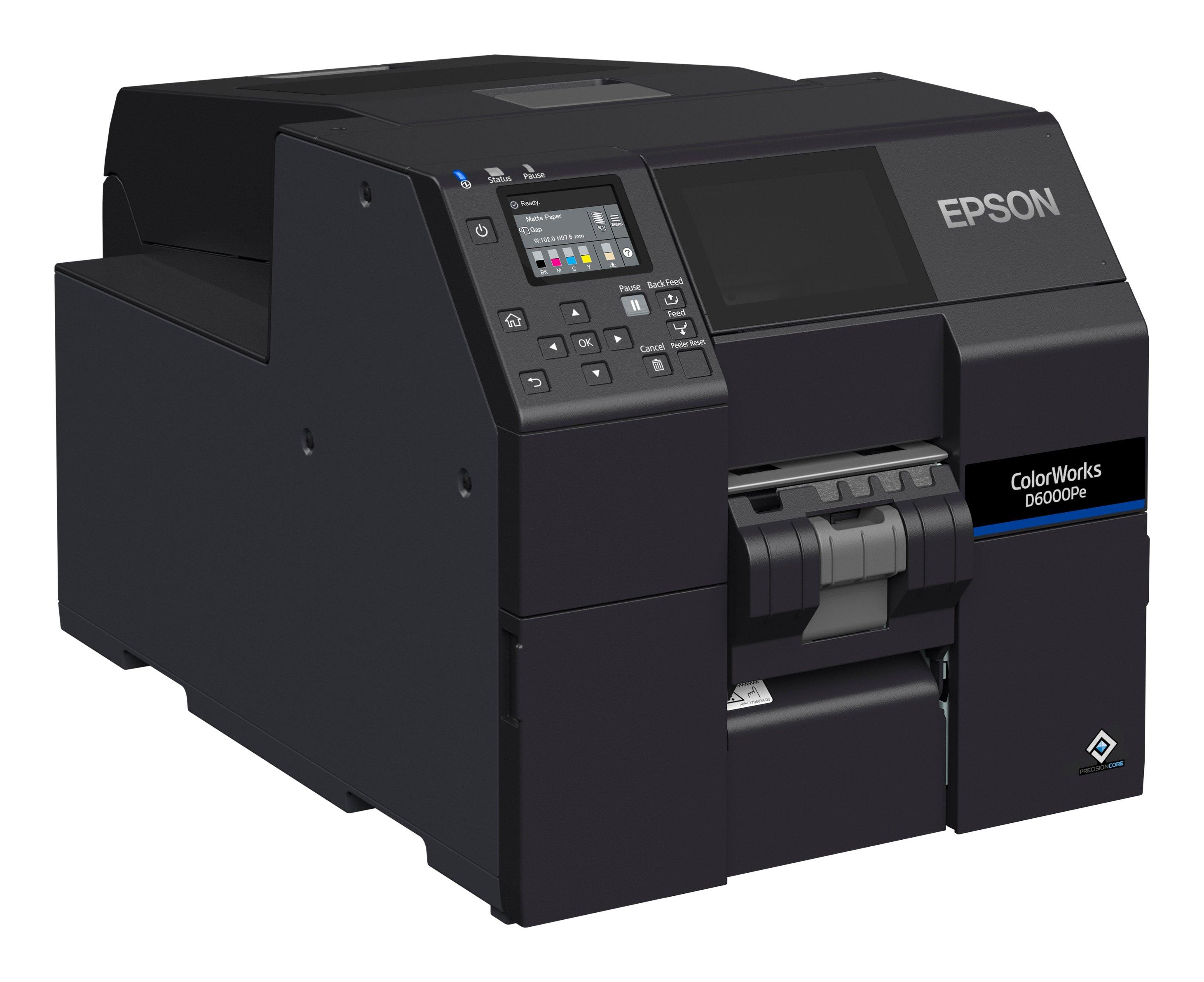 Epson ColorWorks D6000Pe label printer Thermal transfer Colour 1200 x 1200 DPI 119 mm/sec Wired Ethernet LAN