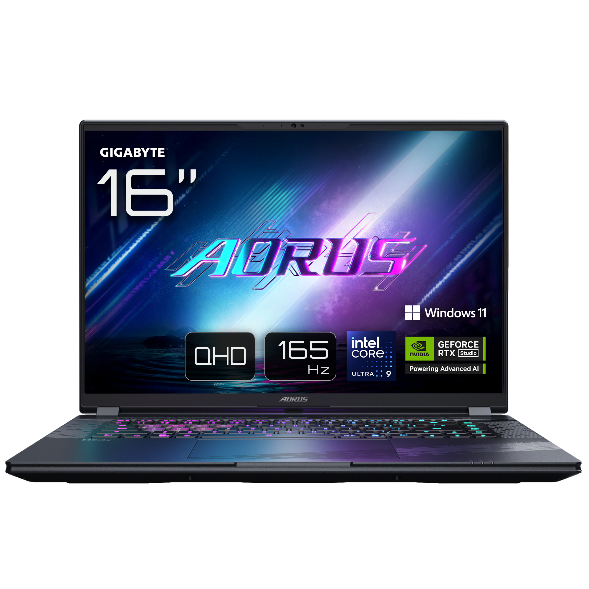 GIGABYTE AORUS ELITE 16 BWHC3DEC65SP ordenador portatil Intel Core Ultra 9 275HX Porttil 40,6 cm (16) WQXGA 32 GB DDR5-SDRAM 2 TB SSD NVIDIA GeForce RTX 5070 Wi-Fi 7 (802.11be) Windows 11 Pro Gris