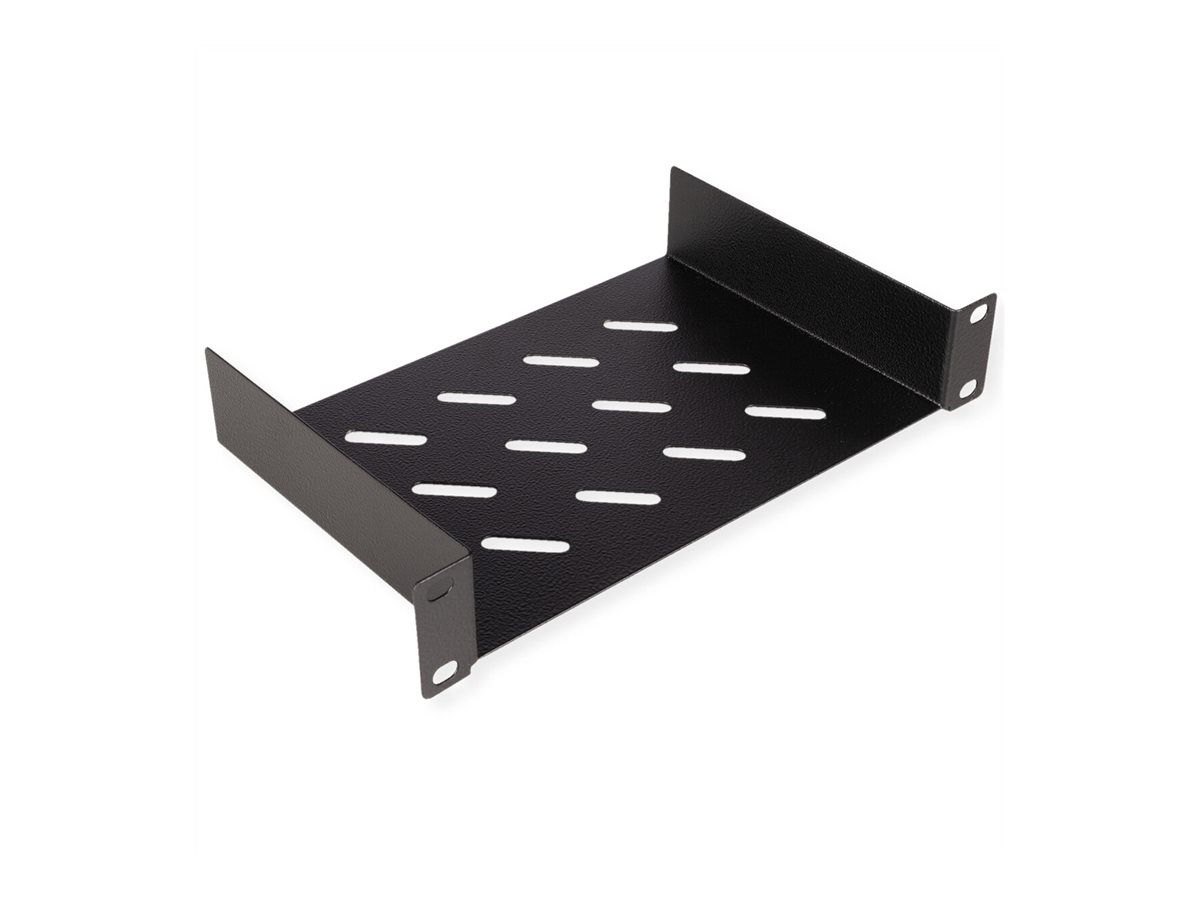 ROLINE Rack - Regal - 150 mm tief - RAL 9005, Jet Black - 1U - 48.3 cm (10)
