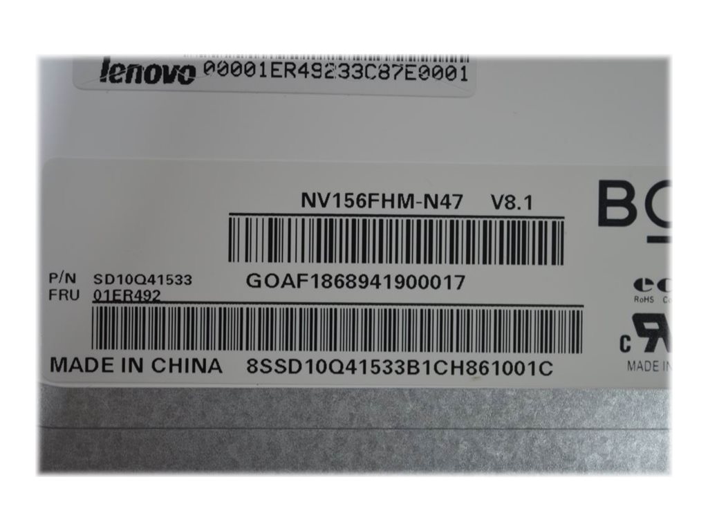 Lenovo BOE 15,6 (39,6 cm) FHD IPS Panel blendfrei
