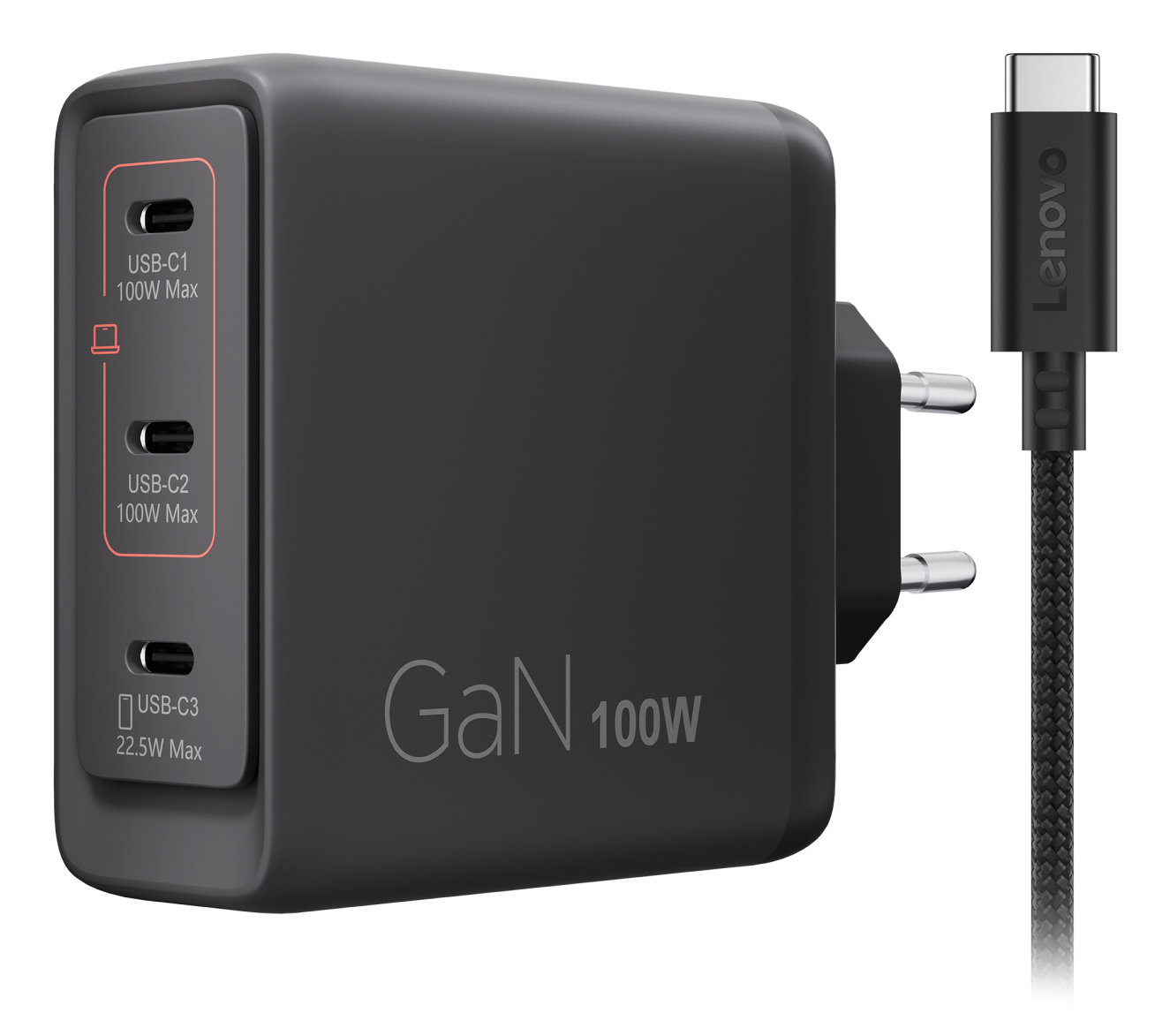 Lenovo 40AW100BEU chargeur dappareils mobiles Universel Noir Secteur Int�rieure