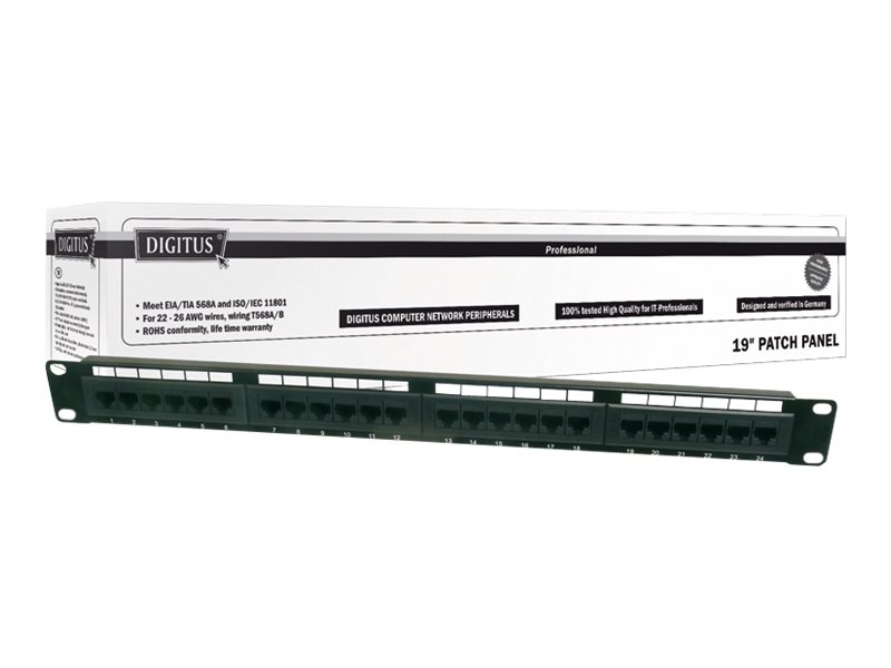 Digitus Pannello Patch Classe E, CAT 6