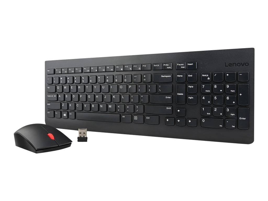 Lenovo 4X30M39497 tastiera Mouse incluso RF Wireless QWERTY Inglese US Nero