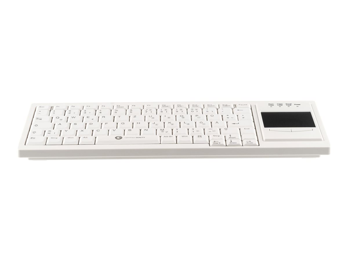 GETT Cleantype Xtra Touch Tastatur mit Touchpad USB Farbe weiss Layout