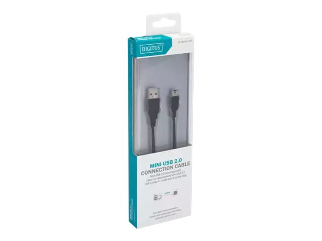 DIGITUS USB 2.0-Anschlusskabel, Typ A auf Mini B