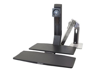 Ergotron WorkFit-A LCD HD with Worksurface+ Standing Desk - Befestigungskit (Spannbefestigung fr Tisch, Pivot, Flexibler Arm, Tastatur-Tablett, Arbeitsoberflche)
