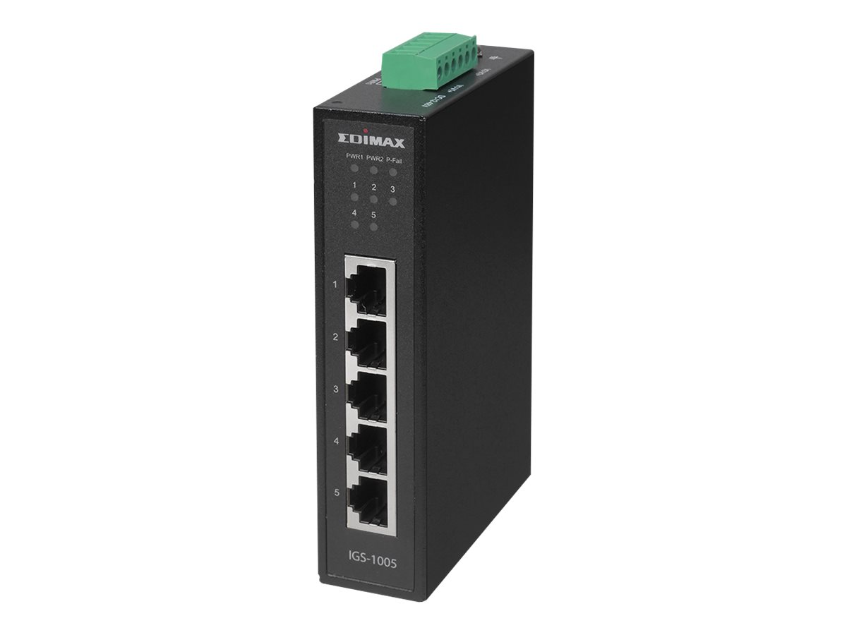 Edimax IGS-1005 network switch Unmanaged L2 Gigabit Ethernet (10/100/1000) Black