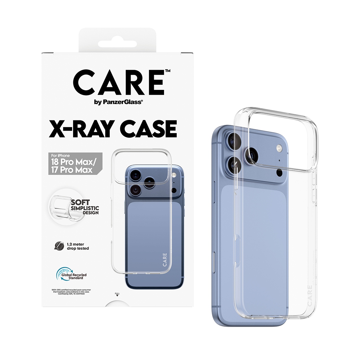 PanzerGlass CARE by � X-Ray Case iPhone 2026 Pro Max | 17 Pro Max coque de protection pour t�l�phones portables Housse Transparent