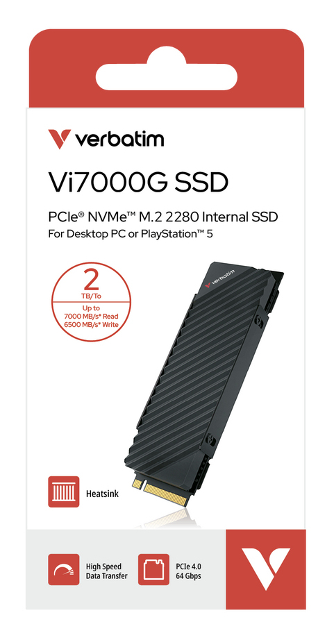 Verbatim Vi7000G 2 TB M.2 PCI Express 4.0 NVMe