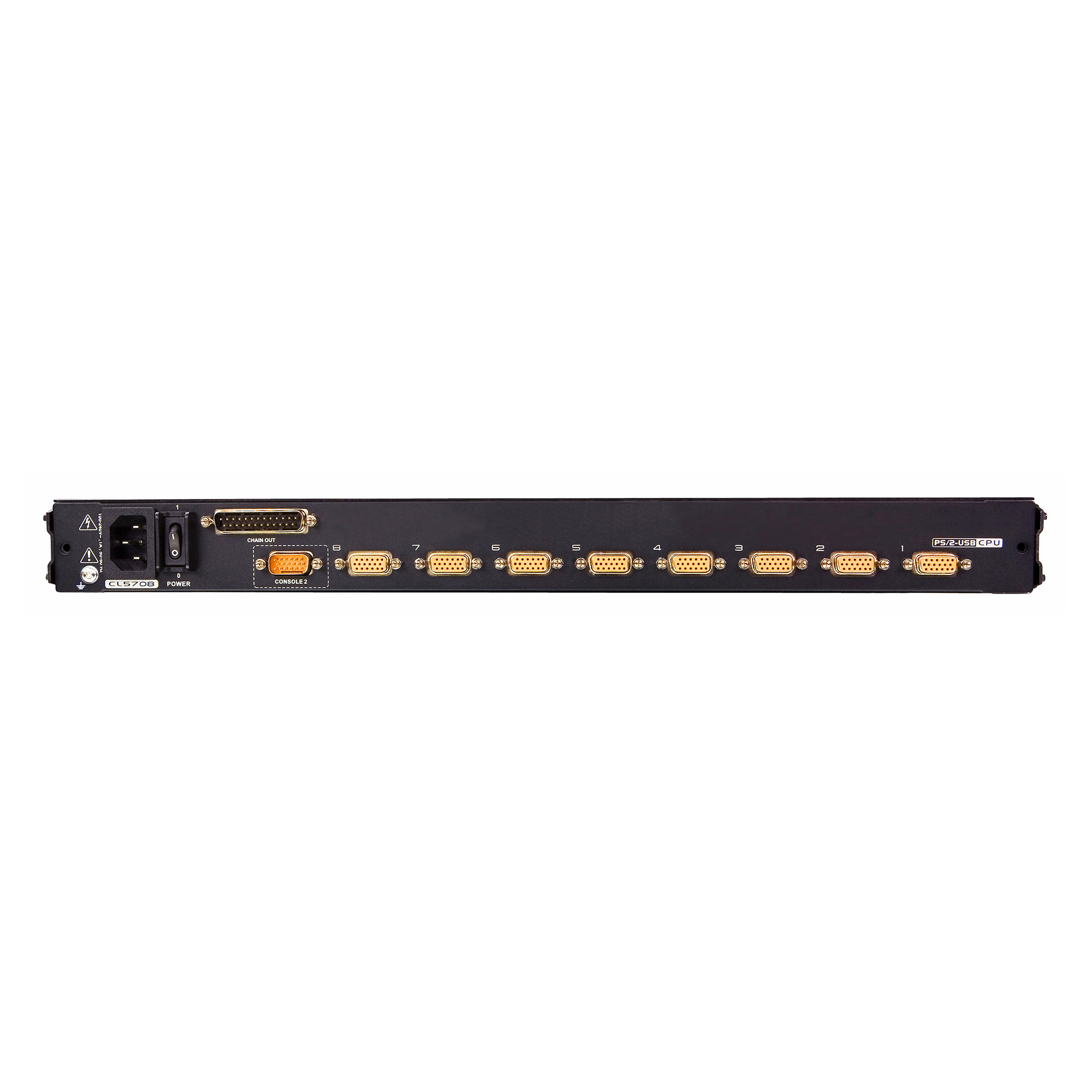 ATEN CL5708MW FR KVM-Switch 8-Port 17.3-LCD SingleRail PS/2-USB VGA