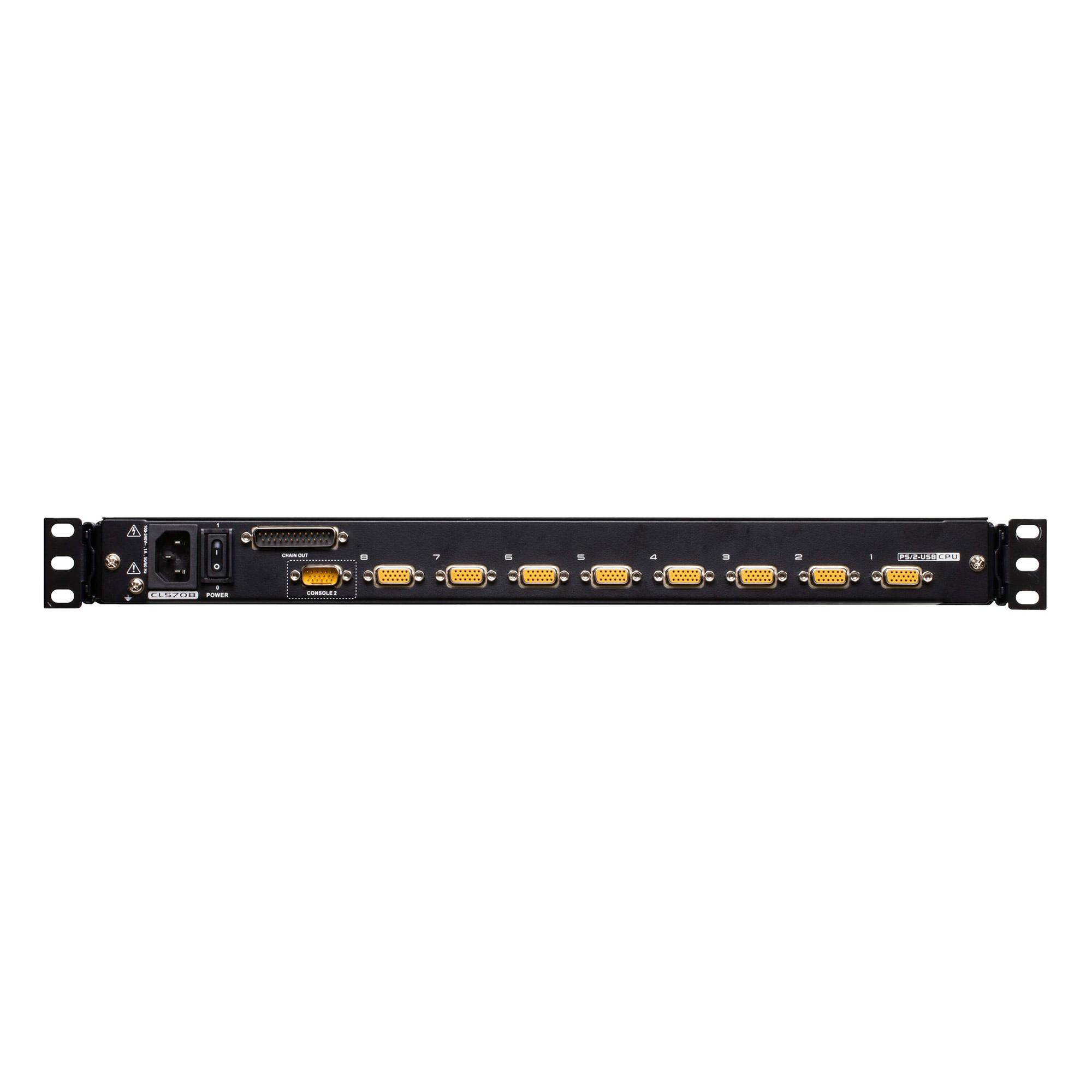 ATEN CL5708MW FR KVM-Switch 8-Port 17.3-LCD SingleRail PS/2-USB VGA