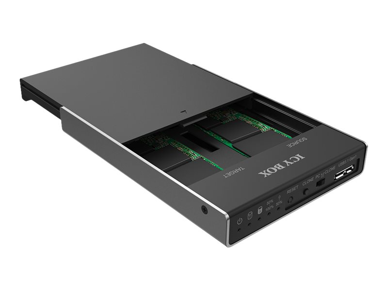 ICY BOX IB-2812CL-U3 USB 3.2 Gen 1 (3.1 Gen 1) Type micro-B Noir