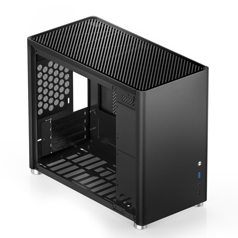 Jonsbo D30 Micro-ATX Gehuse Tempered Glass - schwarz - Gehuse