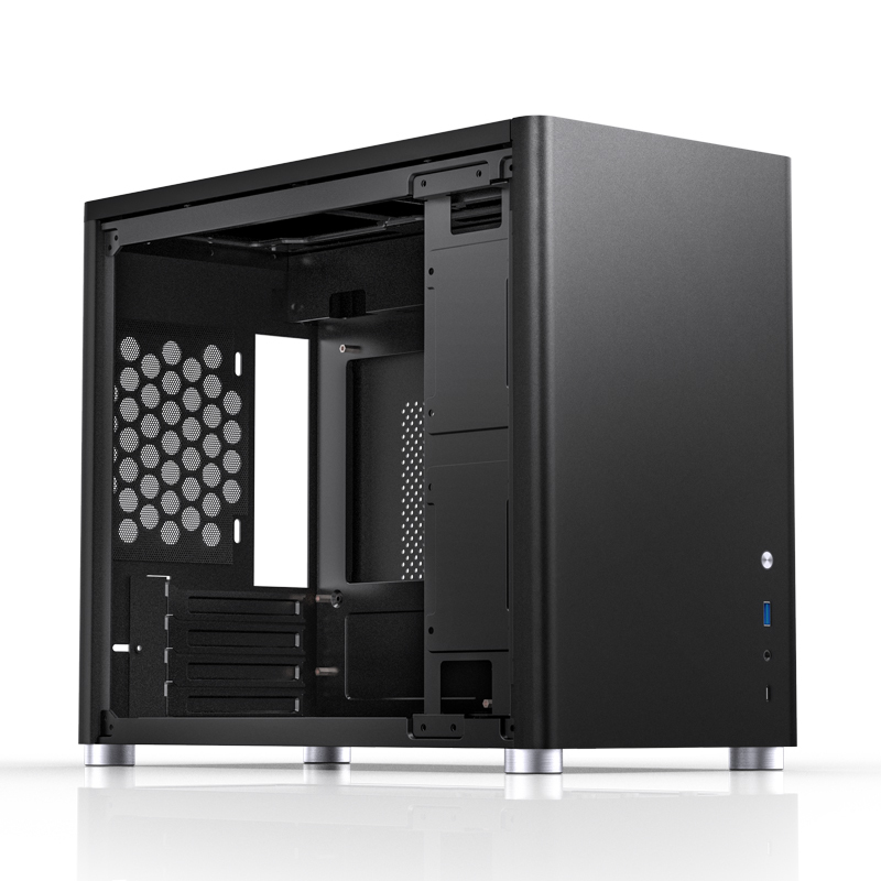 Jonsbo D30 Micro-ATX Gehuse Tempered Glass - schwarz - Gehuse
