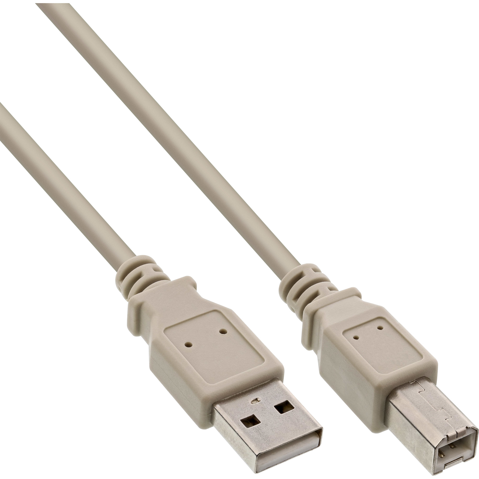 InLine USB 2.0 Cable Type A male / B male grey 3m