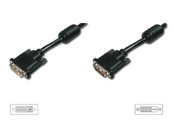Digitus AK-320200-050-S DVI cable 5 m DVI-D Black