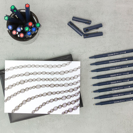 Schneider Schreibger�te Pictus penna tecnica Nero 8 pz