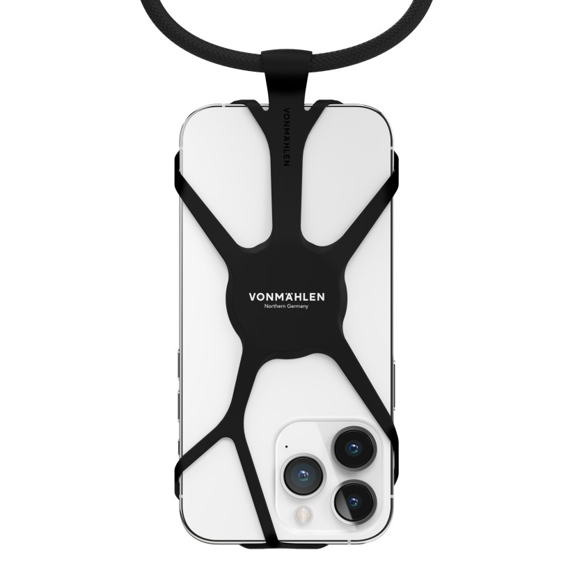 Vonmhlen Infinity Plus correa Telfono mvil Nylon, Silicona Negro